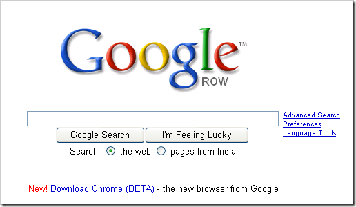 Google ROW