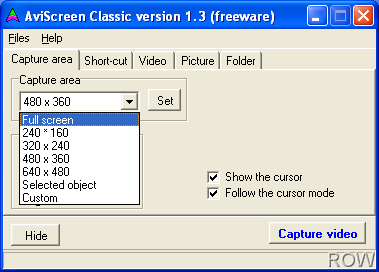 Screen recording software